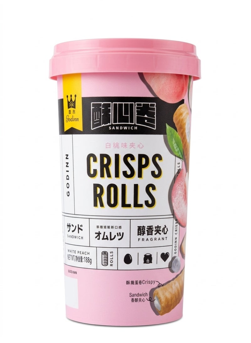 Crisps Rolls Peach Flavor 188g