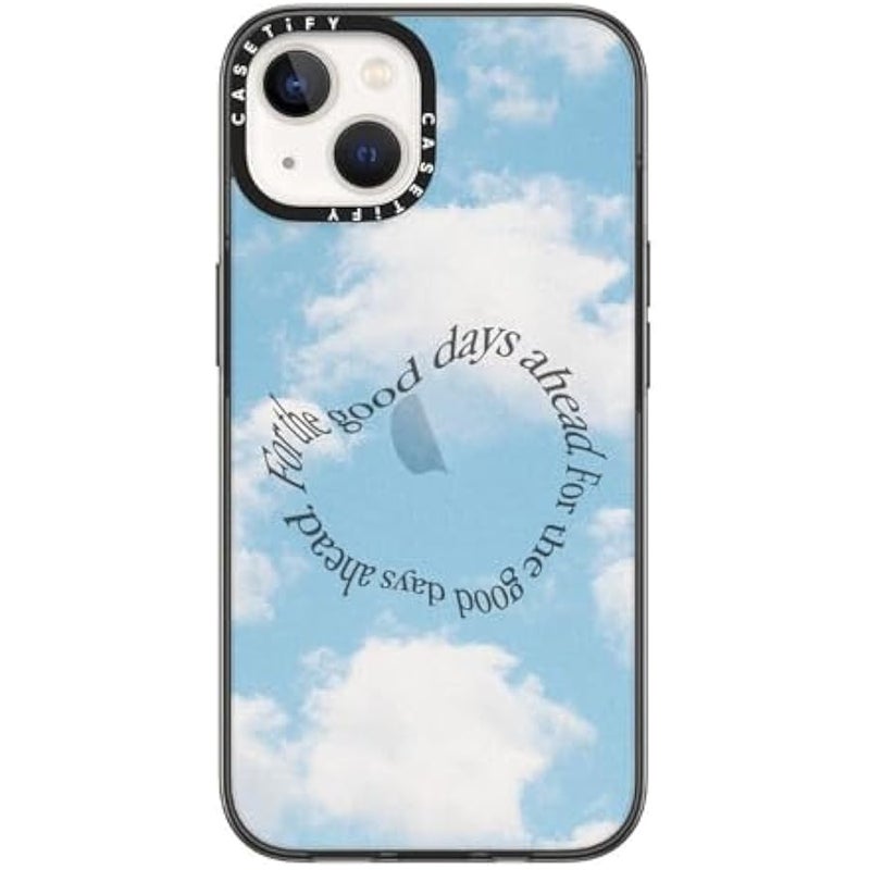 Casetify iPhone 13 Compact Case 【2x Military Grade Drop Test/4ft Drop Protection】 - Good Days Skies - Black - Image 2