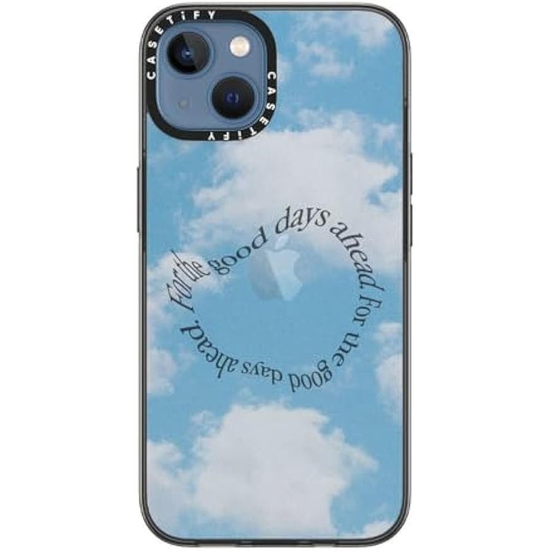 Casetify iPhone 13 Compact Case 【2x Military Grade Drop Test/4ft Drop Protection】 - Good Days Skies - Black - Image 5