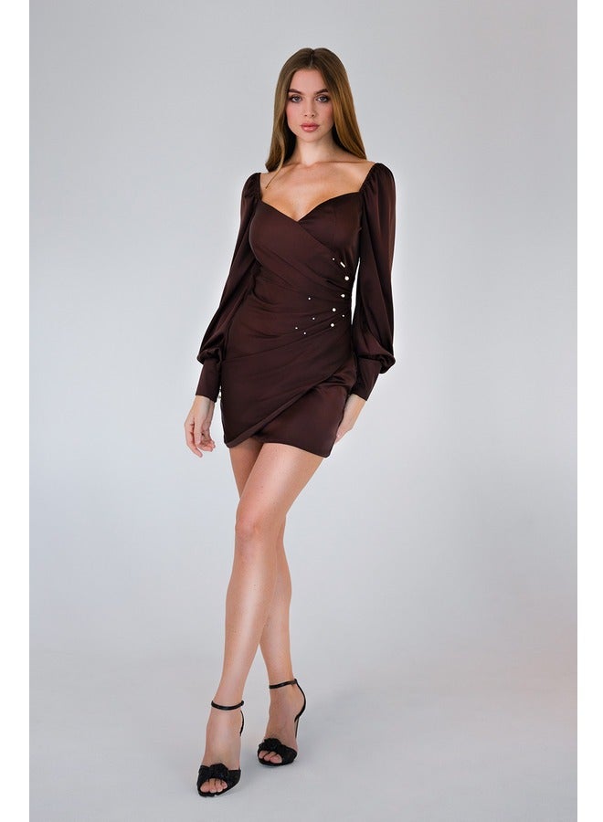 Anita's Satin Mini Dress - Image 3