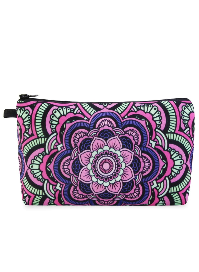 KASTWAVE Makeup Bag Waterproof Cosmetic Pouch with Black Zipper Portable Travel Cosmetic Bag for Women Lightweight Makeup Pouch for Girls - Image 1