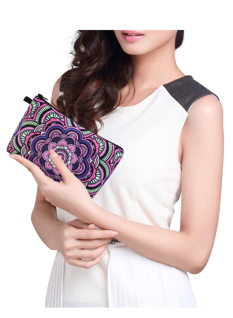 KASTWAVE Makeup Bag Waterproof Cosmetic Pouch with Black Zipper Portable Travel Cosmetic Bag for Women Lightweight Makeup Pouch for Girls - Image 2