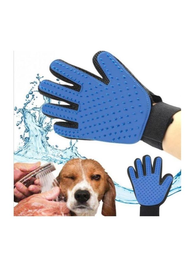 NIBEMINENT Grooming Massage Glove Blue - Image 4