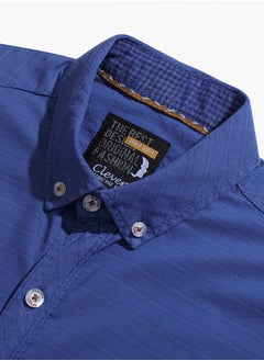 clever Men’s Shirt Casual - Blue  - Image 3