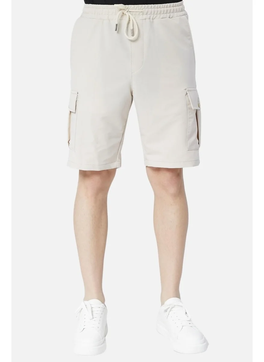 سيدي دينيم Standard Fit Lace-Up Men's Shorts with Elastic Waist Cargo Pocket C360