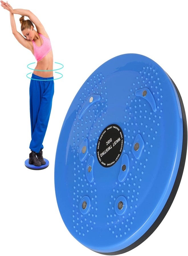 Drumstone (𝗦𝗽𝗲𝗰𝗶𝗮𝗹 𝟱 𝗬𝗲𝗮𝗿𝘀 𝗪𝗮𝗿𝗿𝗮𝗻𝘁𝘆) Magnetic Waist Twisting Disc for Exercise - 9.8 Inch Core Twister Board with Foot Massage & Reflexology, Slimming & Strengthening for Abs, Hips, Back, and Core. - Image 1