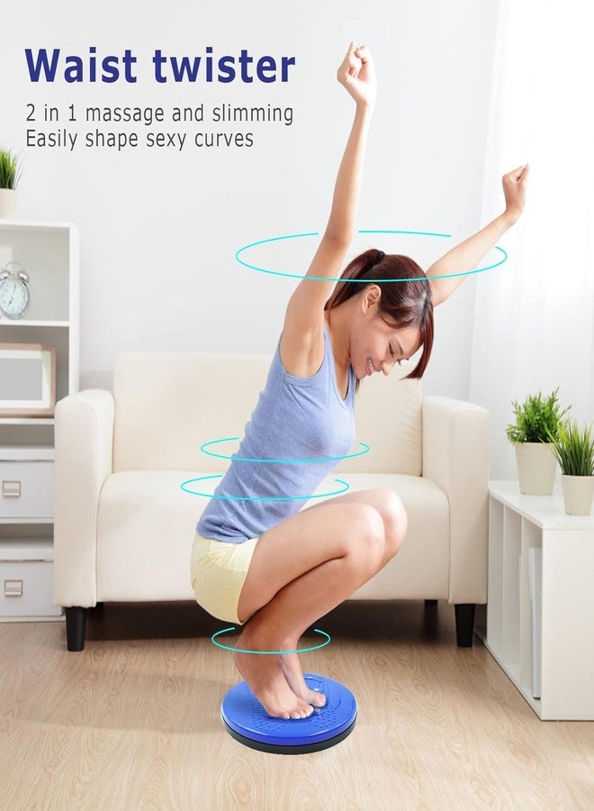 Drumstone (𝗦𝗽𝗲𝗰𝗶𝗮𝗹 𝟱 𝗬𝗲𝗮𝗿𝘀 𝗪𝗮𝗿𝗿𝗮𝗻𝘁𝘆) Magnetic Waist Twisting Disc for Exercise - 9.8 Inch Core Twister Board with Foot Massage & Reflexology, Slimming & Strengthening for Abs, Hips, Back, and Core. - Image 2