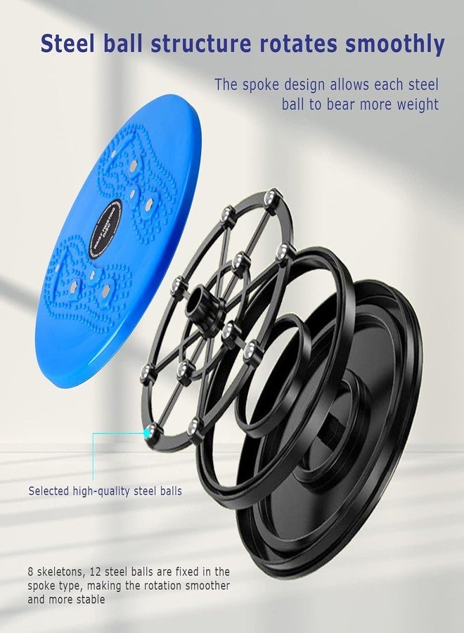 Drumstone (𝗦𝗽𝗲𝗰𝗶𝗮𝗹 𝟱 𝗬𝗲𝗮𝗿𝘀 𝗪𝗮𝗿𝗿𝗮𝗻𝘁𝘆) Magnetic Waist Twisting Disc for Exercise - 9.8 Inch Core Twister Board with Foot Massage & Reflexology, Slimming & Strengthening for Abs, Hips, Back, and Core. - Image 3