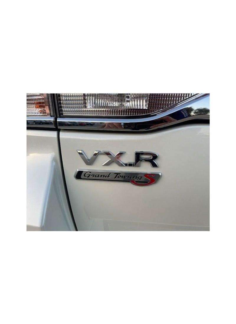 Generic - 1Pcs Grand Touring S Custom Chrome Car Rear Trunk Emblem Badge Sticker for Toyota Land Cruiser - Image 1