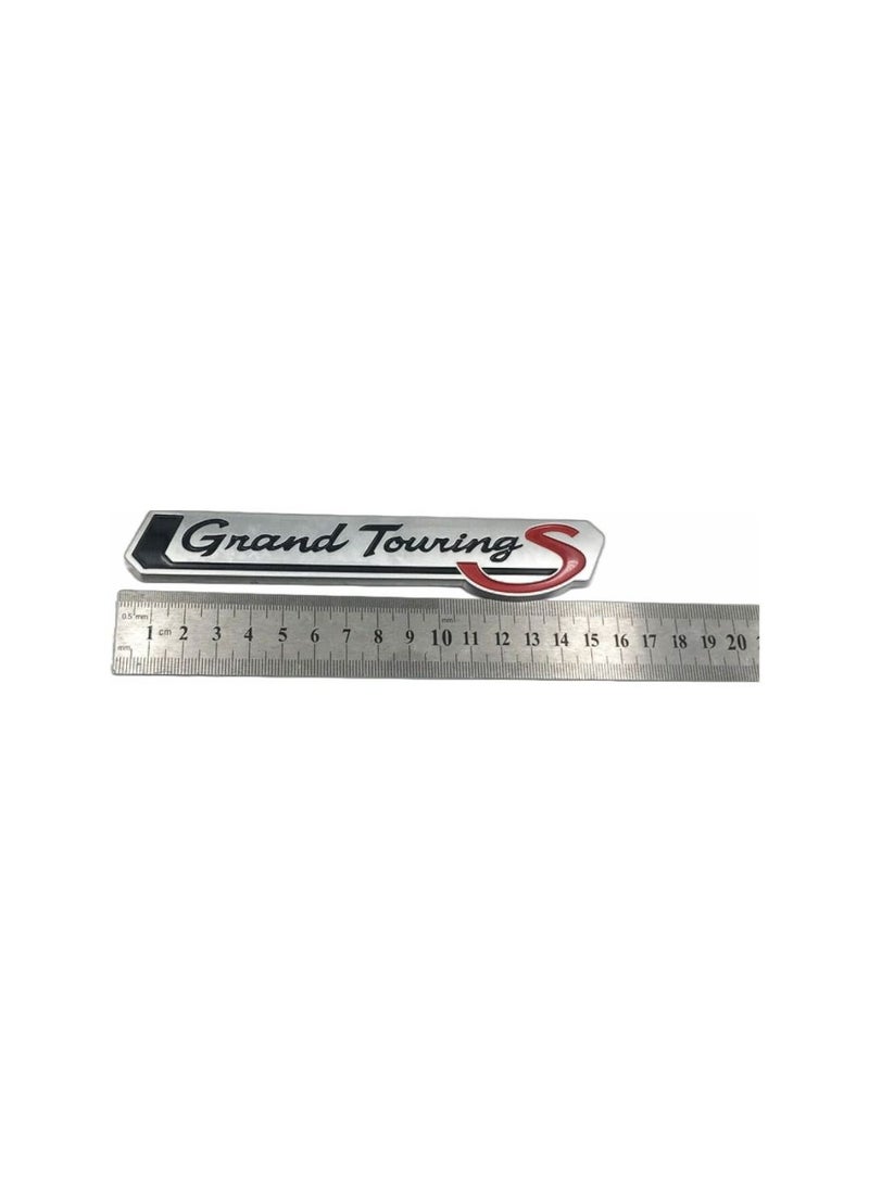 Generic - 1Pcs Grand Touring S Custom Chrome Car Rear Trunk Emblem Badge Sticker for Toyota Land Cruiser - Image 1