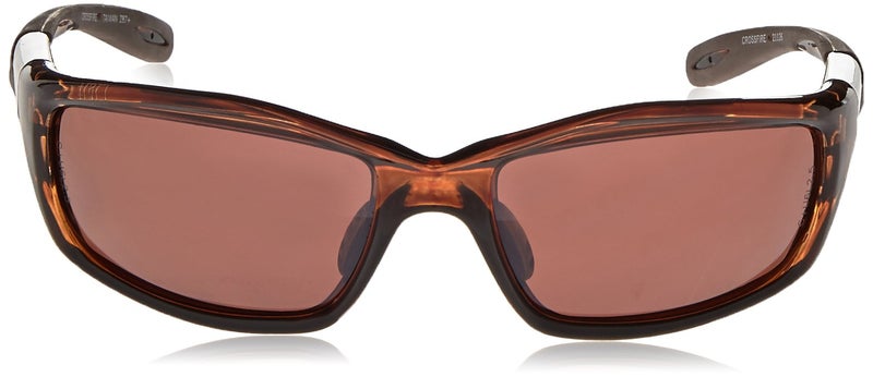 Crossfire نظارات أمان كروس فاير 21126 إنفينيتي بريميوم، عدسة بني بولاريد - إطار بني كريستالي، عادي - Image 2