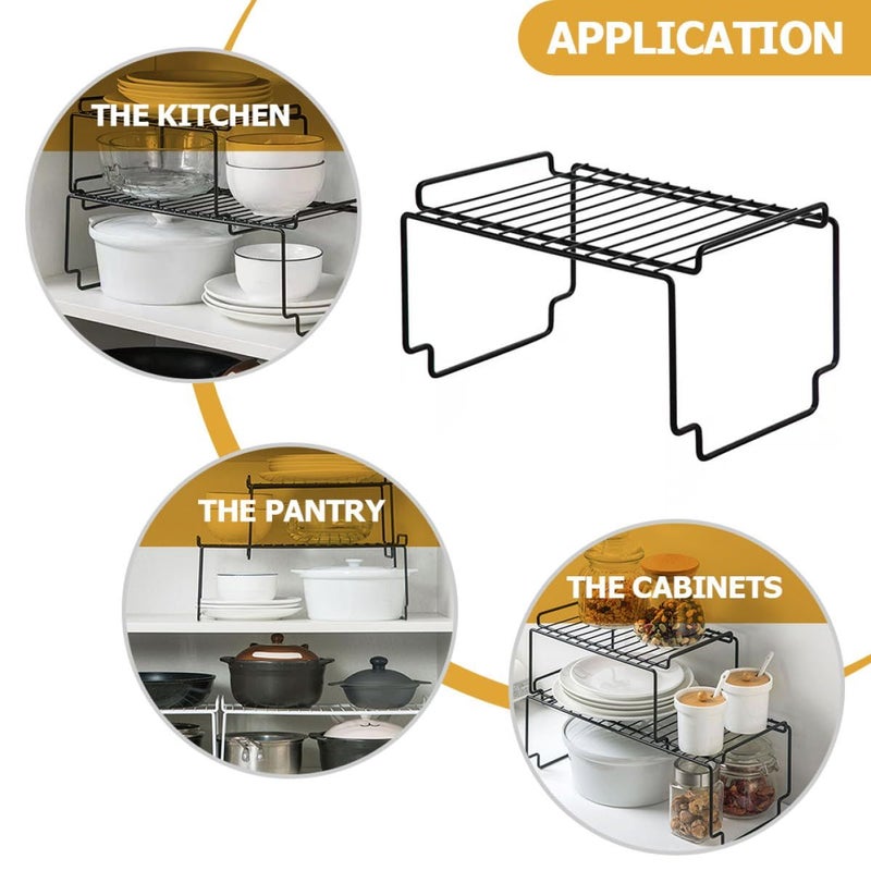 Stackable Iron Spice Rack Organizer For Kitchen Countertop Cabinet Storage - Image 4