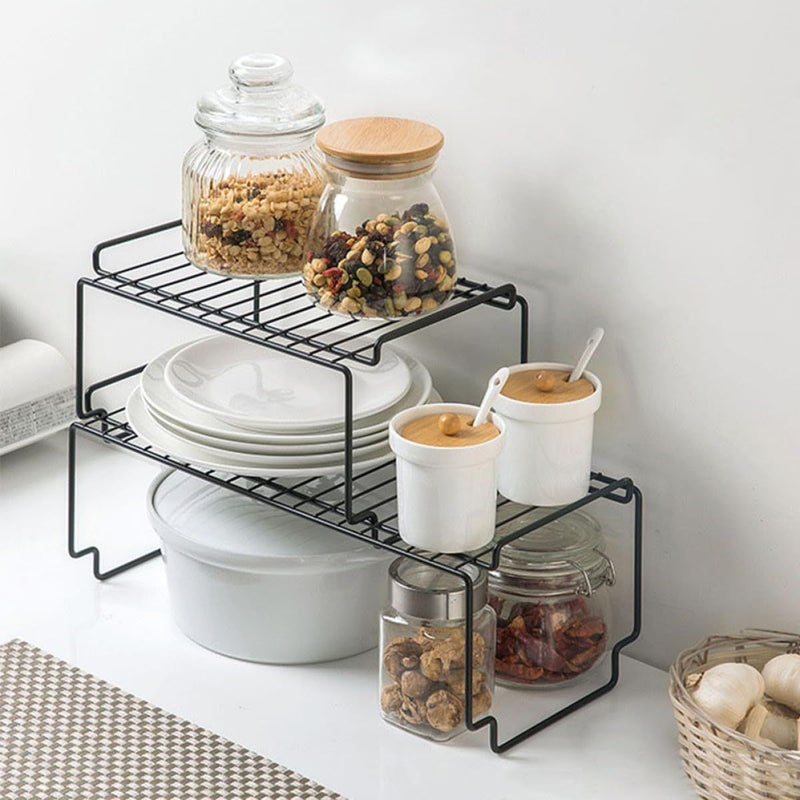 Stackable Iron Spice Rack Organizer For Kitchen Countertop Cabinet Storage - Image 5