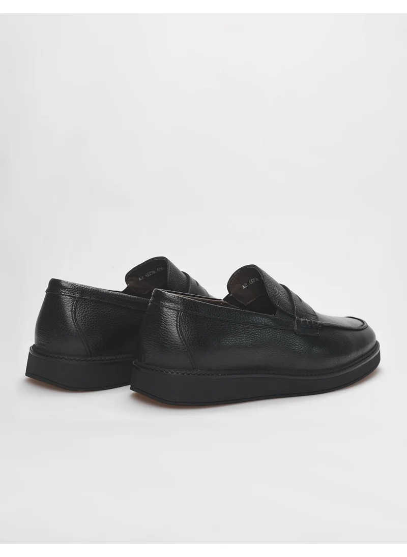 كاباني Leather Black Men's Sneaker Shoes