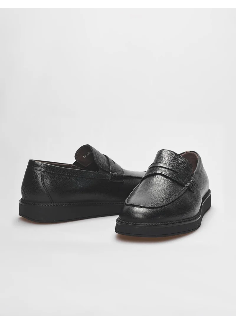 كاباني Leather Black Men's Sneaker Shoes