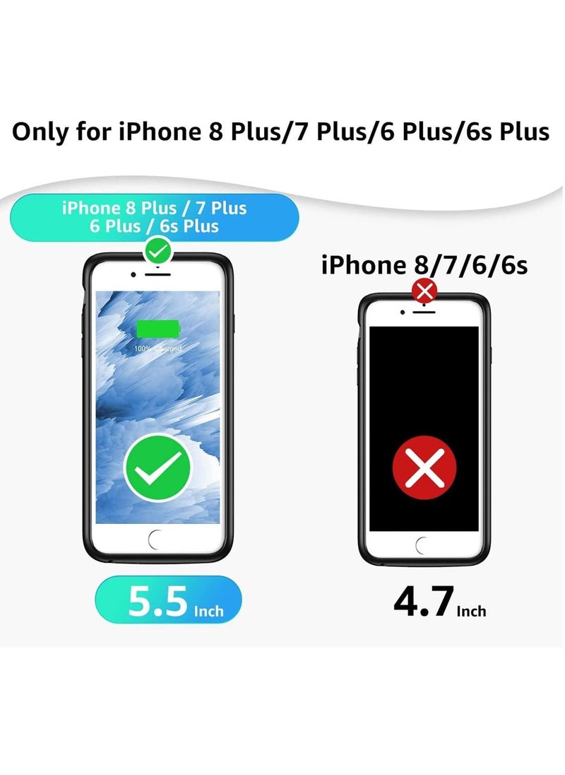 Generic - Battery Case for iPhone 6s Plus/6 Plus/7 Plus/8 Plus,4000mAh Portable Charging Case External Battery Pack for iPhone 6s Plus/6 Plus/7 Plus/8 Plus Rechargeable Charger Case Backup Power Bank. - Image 1