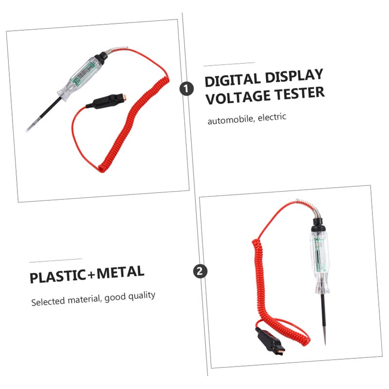 Compact Auto Circuit Tester with LCD Display Non Contact Voltage Detection for Vehicles Motorcycles - Image 3