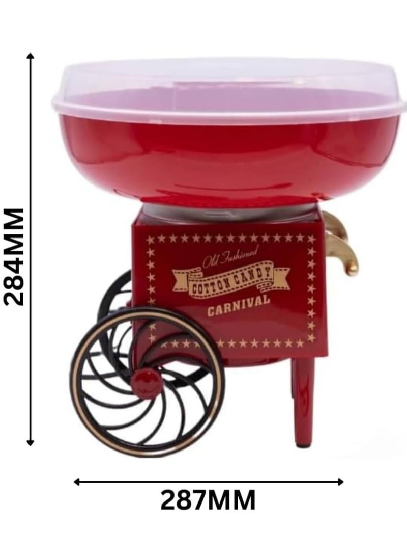 ماكينة صنع حلوى القطن - تصميم كلاسيكي بقوة 500 واط - سهلة الاستخدام - مثالية للحفلات المنزلية وليالي الأفلام وديكور المطبخ - ماكينة صنع السكر القطني - Image 3