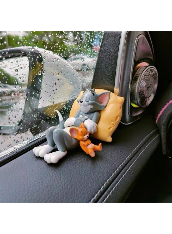 DiGallen Digalun Tom And Jerry Car Decoration, Interior Accessories, Cute Desk Toys, Car Ornaments - Image 4