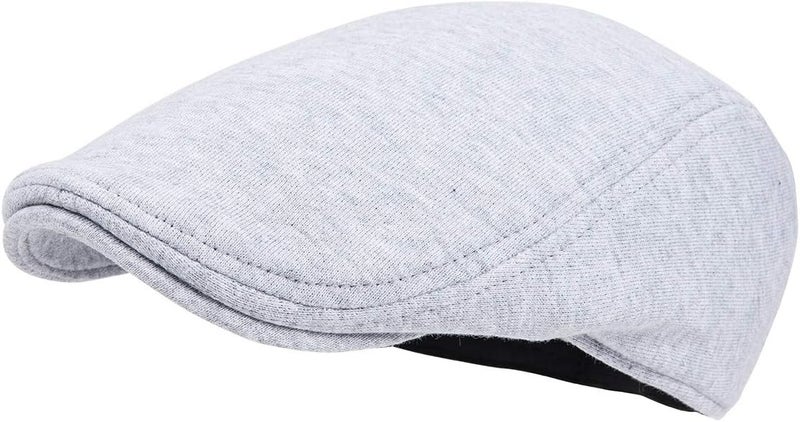 FEINION Men Cotton Newsboy Cap Soft Fit Cabbie Hat - Image 1