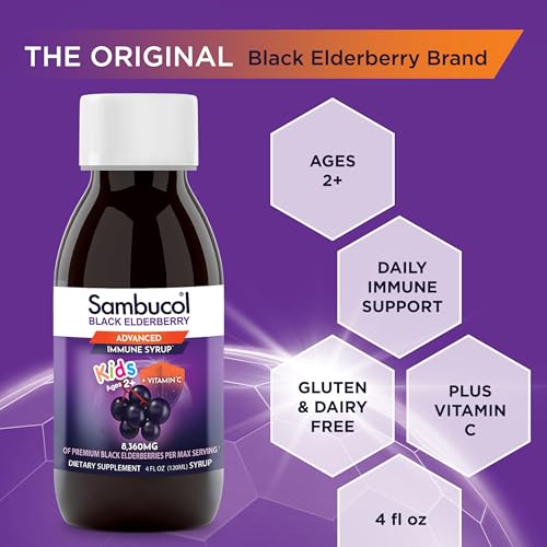 Sambucol Black Elderberry Syrup for Kids - Elderberry Extract Kids, Kids Elderberry Syrup, Black Elderberry for Kids, Kids Immune Support - 4 Fl Oz - Image 3