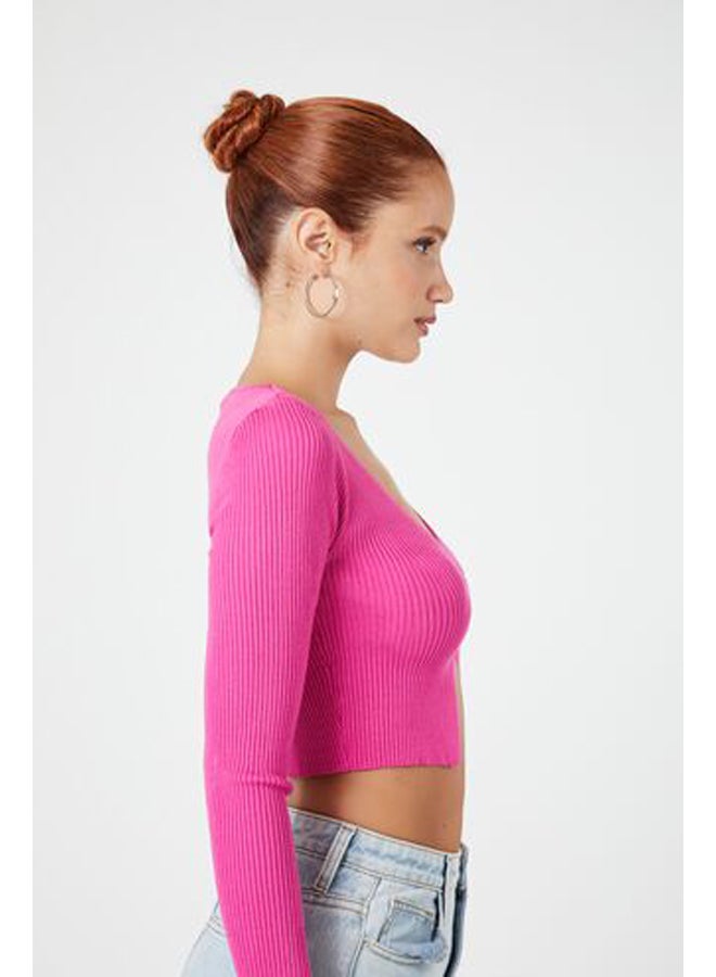 FOREVER 21 Open-Front Cardigan Sweater - Image 2