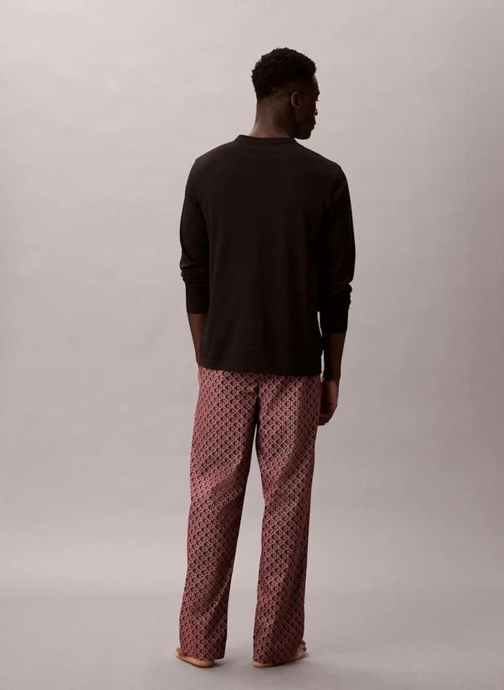 CALVIN KLEIN Long Sleeve Cotton Poplin Pyjama Set