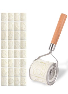 Excefore Rolling Baking Molds Cookie Cutters Set - Cartoon Animal Cookie Cutter, Reusable Biscuit Cutter with 32 Animals Patterns Embossed Cookie Stamps  - Image 1