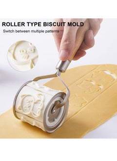 Excefore Rolling Baking Molds Cookie Cutters Set - Cartoon Animal Cookie Cutter, Reusable Biscuit Cutter with 32 Animals Patterns Embossed Cookie Stamps  - Image 2