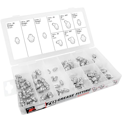 Performance Tool W5215 Performance Tool SAE/MET Grease Fitting Assortment - 70 Piece - Image 3