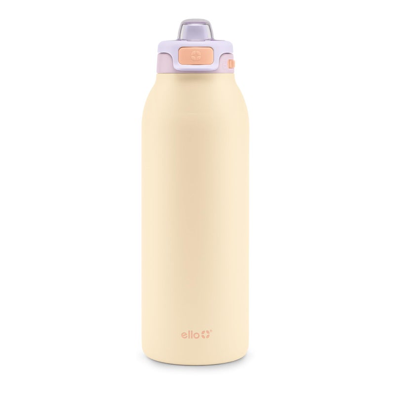 Ello Pop Fill 40oz Stainless Steel Water Bottle with Quick Fill Technology Double Walled and Vacuum Insulated Metal Leak Proof Locking Lid Sip and Chug Reusable BPA Free Pastel Paradise - Image 2