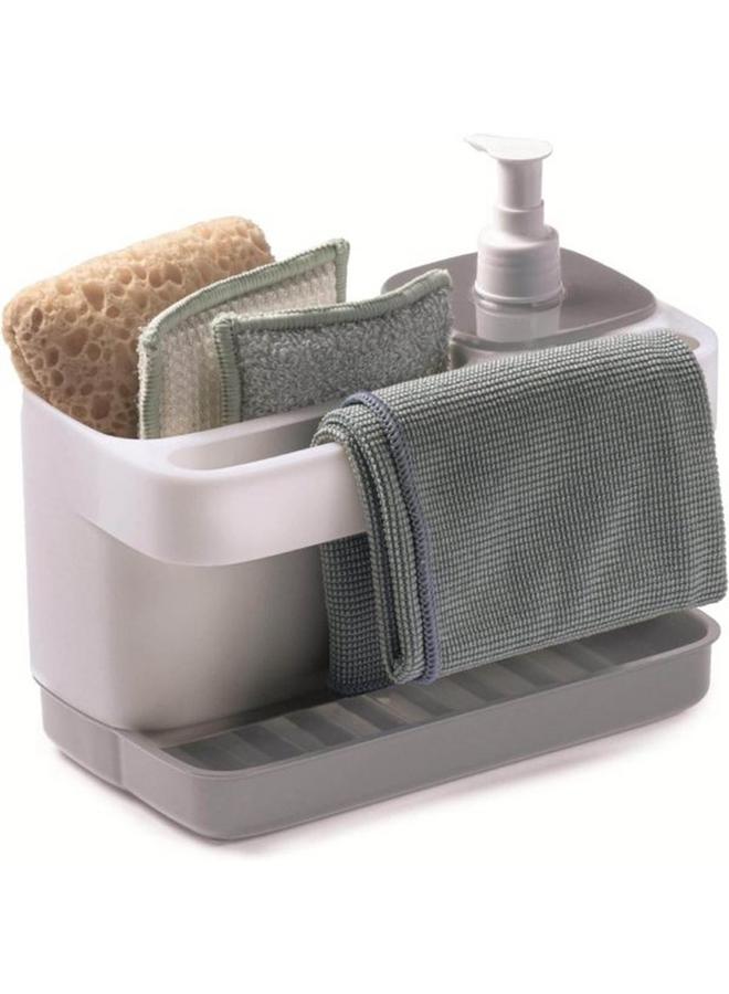 سنيبس مجموعة غسيل الأطباق مع موزع الصابون باللونين الأبيض والرمادي 000769 - Image 5