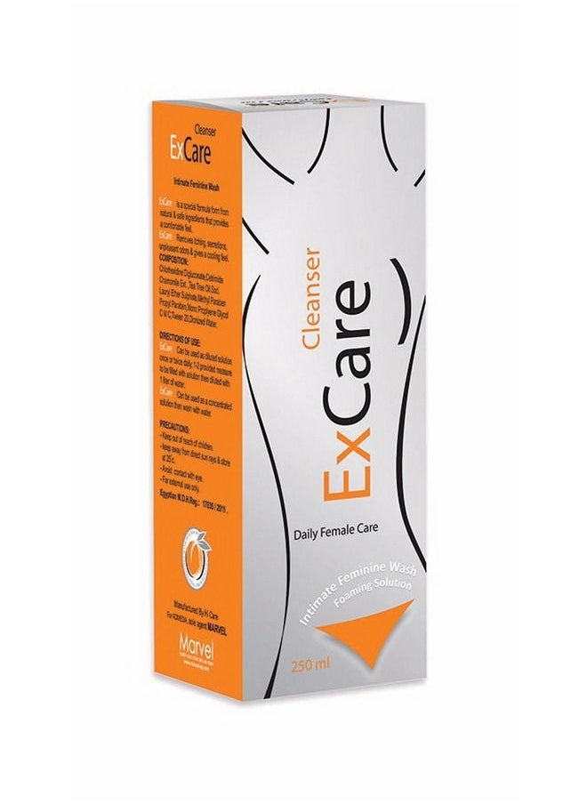 MARVEL Excare Cleanser Intimate Feminine Wash Foaming Solution, Peach Scent, 250ml, 2 Packs, Sale 10%  - Image 2