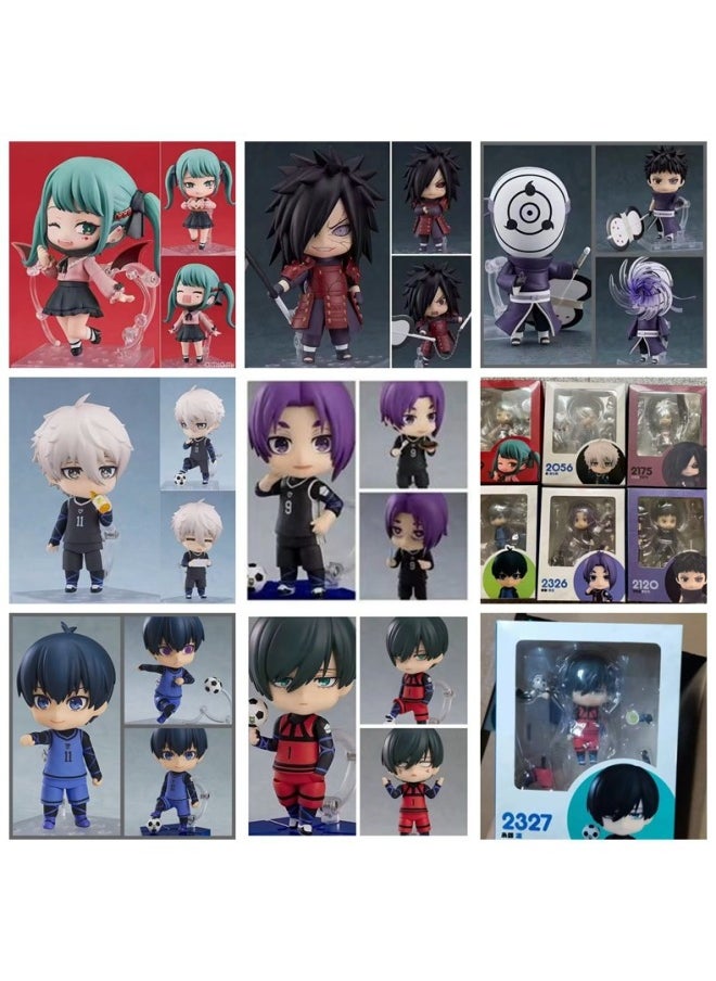Generic - Movable Face Changing Clay Man JOJO's Wonderful Adventure Volleyball Junior Ghost Extermination Blade Q Edition Animation Game Hand-held-Color:Jobless Reincarnation - Image 1