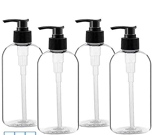 KWEL Plastic Refillable Multipurpose Pump Dispenser Empty Bottle (300 ml) - Pack of 4 - Image 1