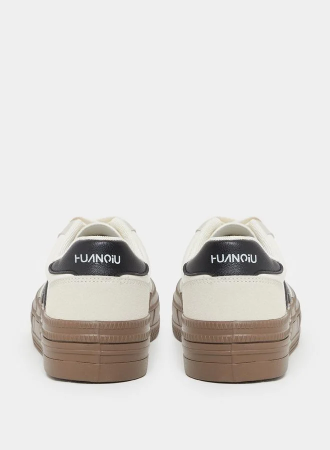 Styli Styli Women Striped Panel Sneakers