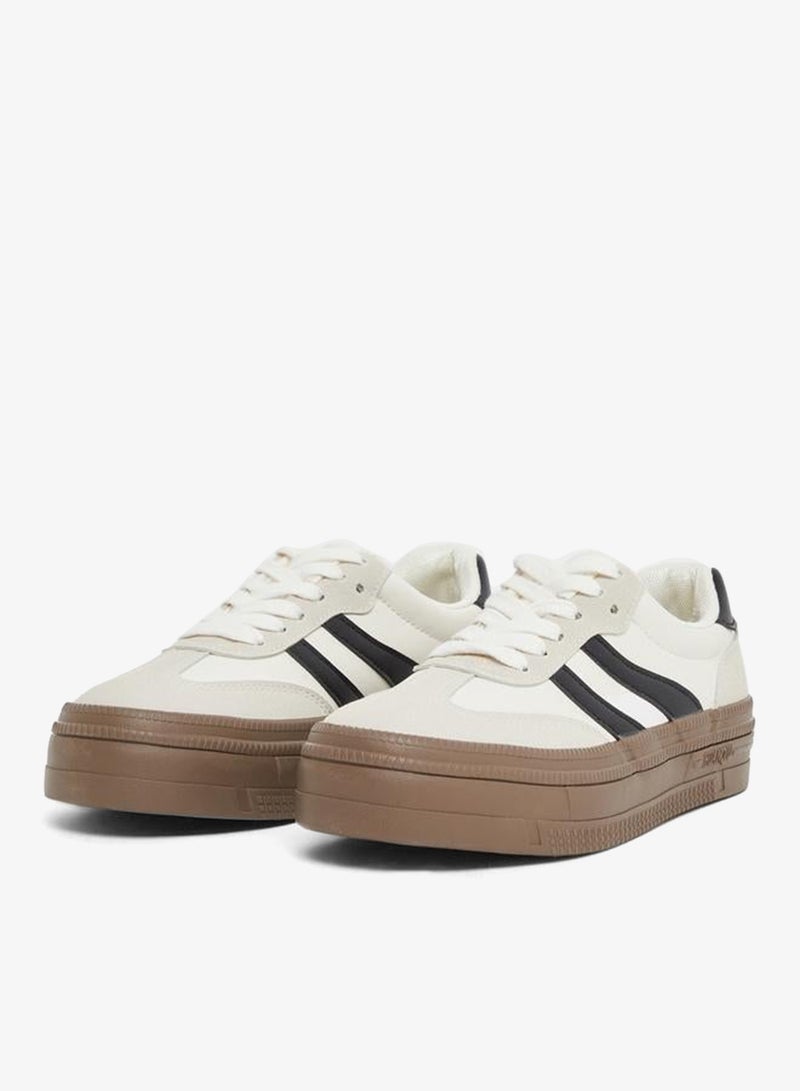 Styli Active Women Striped Panel Sneakers - Image 3