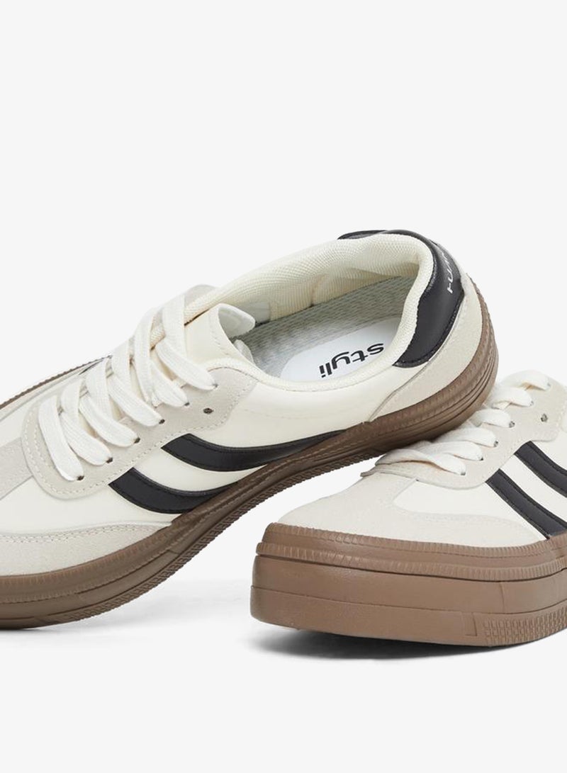 Styli Active Women Striped Panel Sneakers - Image 4