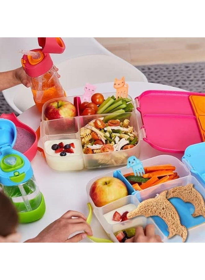 Bluejw Sandwich Cutter for Kids 38 Pcs, Cookie Cutters, Fruit Vegetable Shapes, DIY Mold Food Picks Bento Box, Mickey Mouse Dinosaur Star Square Heart Shape - Image 5