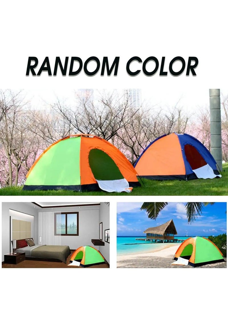 Generic Tent Outdoor Camping Double Tent Wild Rain Tent Beach Sun Tent For Family Outdoor Party Camping Tent Beach Travel Dome Tent WITH LIGHT (4/6 Person capacity)  - Image 5