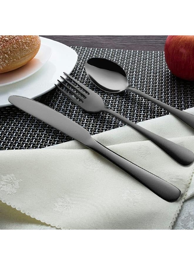 لوفت طقم ملاعق،أدوات مائدة، مجموعة من 16 قطعة، شادو، ستانلس ستيل - 154001 - Image 5