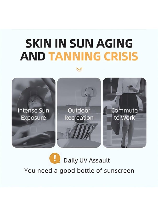 HB Sunscreen,Uv Spf 50, Sunscreen Cream Uv Isolation Spf 50+, epair isolation, sun protection, UV protection, 60ml - Image 4