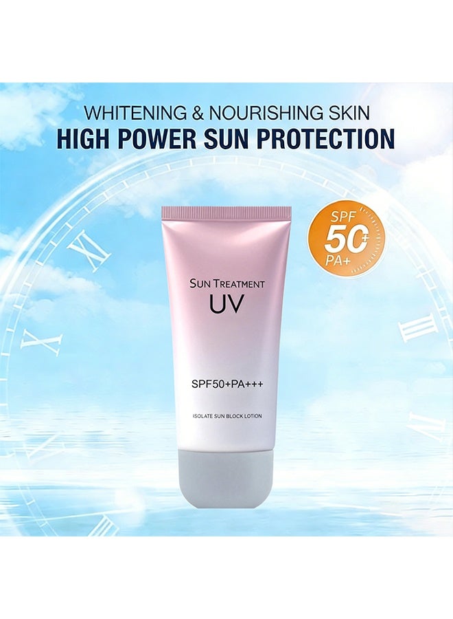 HB Sunscreen,Uv Spf 50, Sunscreen Cream Uv Isolation Spf 50+, epair isolation, sun protection, UV protection, 60ml - Image 2