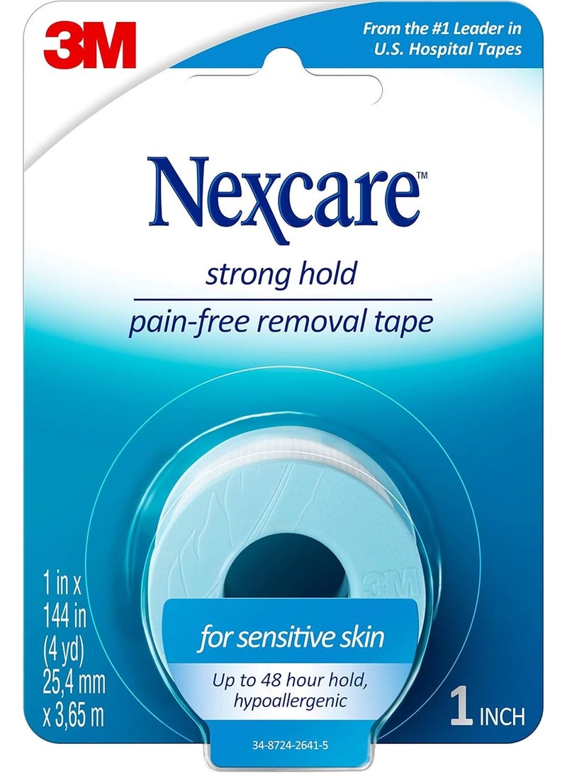 Nexcare Strong Hold Pain-Free Removal Tape for Sensitive Skin - Image 1