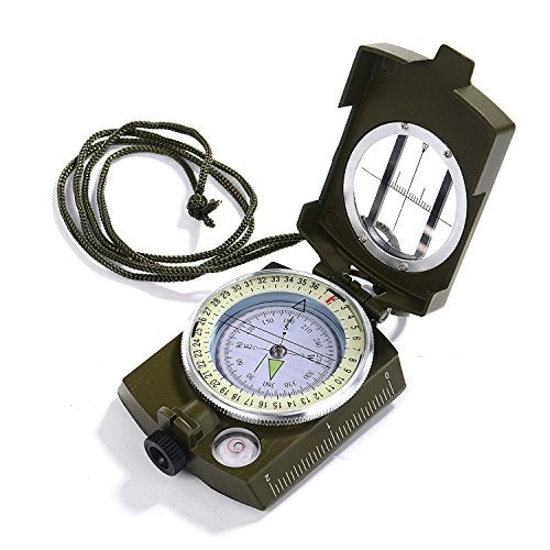 GWHOLE Military Lensatic Sighting Compass Waterproof for Outdoor Activities - Image 1