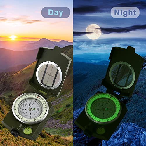 GWHOLE Military Lensatic Sighting Compass Waterproof for Outdoor Activities - Image 5
