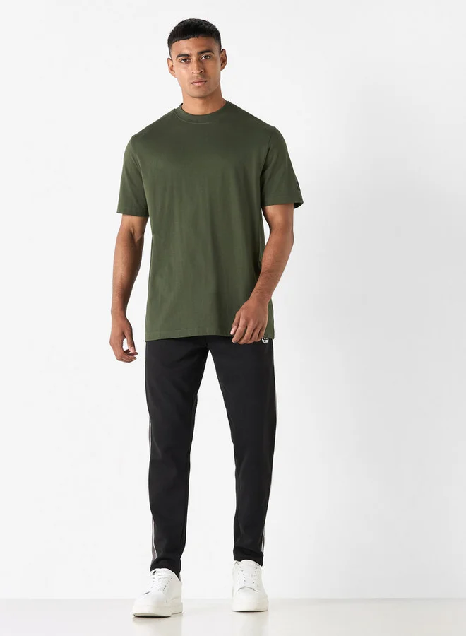 كابا تيشيرت بأكمام قصيرة وشعار من كابا