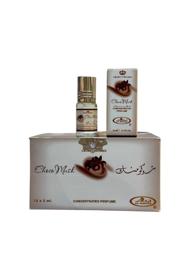Alrehab Choco Musk Perfume 12 pieces × 3 ml