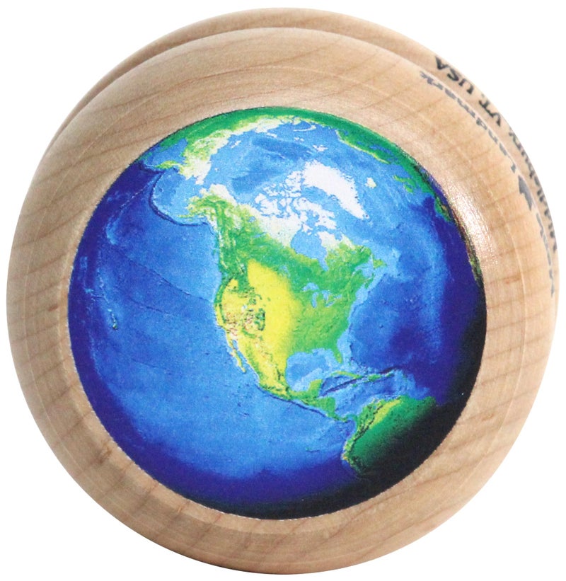 Maple Landmark wooden Earth Yo-Yo - Image 2