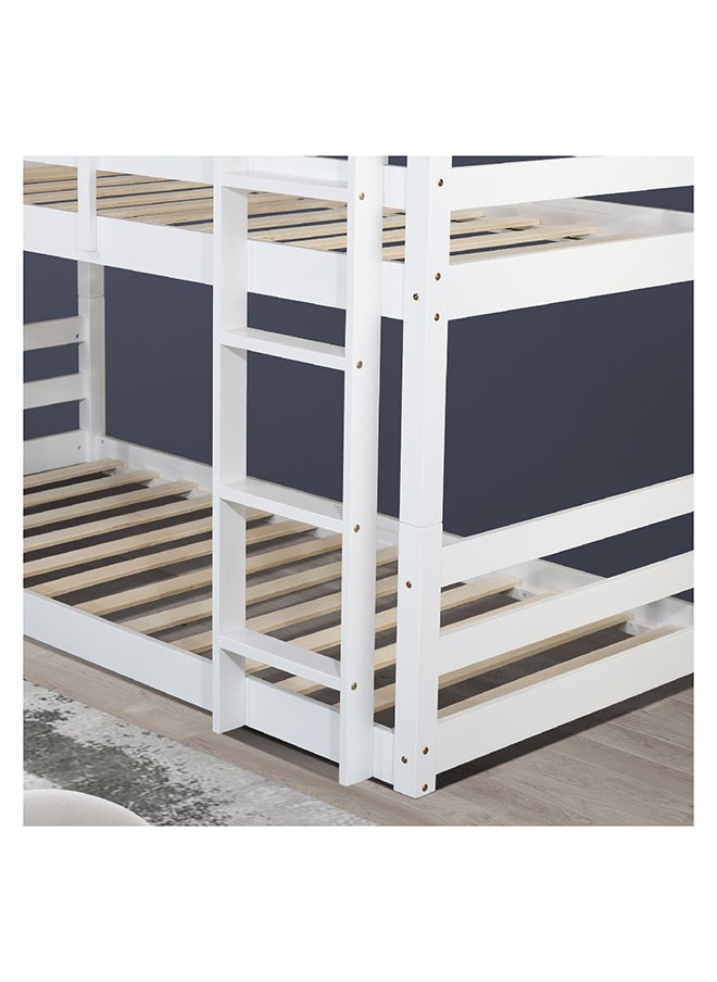 Home Box Vanilla Single Triple Bunk Bed 210 x 193 x 106.3 cm  - Image 4